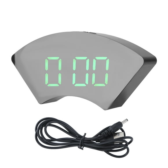 Radial Digital Mirror ClockClock Simple Electronic LED Mirror Clock Alarm Clock Unparalleled Experience