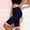 Blue, variant on Womens High Waisted Lace Trim Safety Shorts Stretchy Anti Chafe Under Skirt Layering Biker Leggings Seamless Base Layer Bottoms