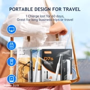 Fairywill Electric Toothbrush for Adults,Dual Pack with Travel Case 60 Day Battery Sonic Toothbrush,47,000 VPM 5 Modes IPX7 Waterproof 8 Brush Heads for Couples Family,Black & White