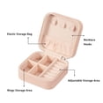 thumbnail image 4 of Nituyy Jewelry Box, Portable Large Capacity Jewelry Case Rectangular Storage Box for Necklace Earrings, White/Pink/Blue, 4 of 4