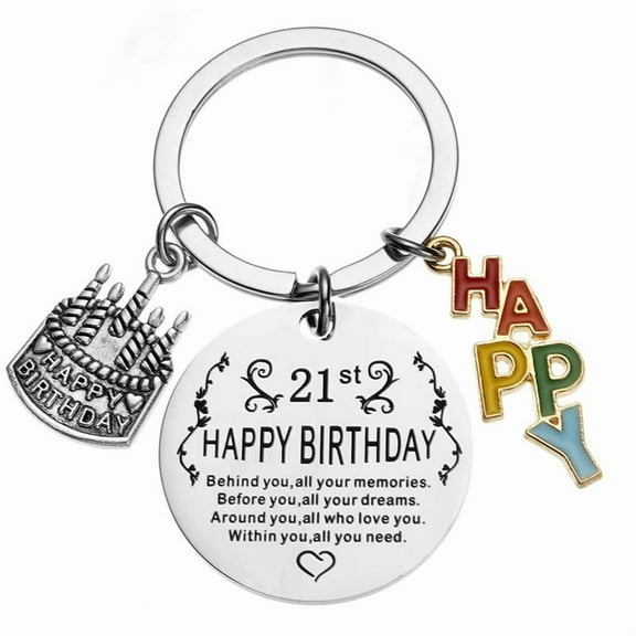 21st Birthday Gifts for Her Him 21 Birthday Gift for Women Men Behind You All Your Memories Gifts Keychain for Daughter Son 21 Year Old Birthday Gifts 21th Birthday Gift