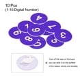 thumbnail image 3 of Unique Bargains Plastic Number Tag, 1-10 Digital Tags, Acrylic Engraved, Blue, 10 Pack, 3 of 5