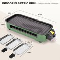 thumbnail image 2 of Indoor Electric Grill with Nonstick Plates, Smokeless Tabletop BBQ for 2-4 People, 2 of 8