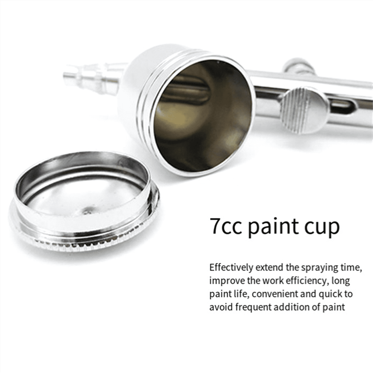 DIY Spraying Tool Kit 0.2mm/0.5mm with Fan Cap 15CC Fluids Cups Efficiency for Model DIY Painting Makeup Nail Art Cake