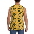 thumbnail image 4 of Disketp Bees And Sunflowers Sleeveless Tshirts For Men, Muscle Shirts For Men Dry Fit Tank Top-Medium, 4 of 8