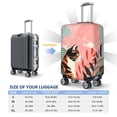thumbnail image 4 of Naloa Colorful Cat With Flowers Elastic Suitcase Protector, Travel Suitcase Protector Cover Fits 18-32in Suitcase(No luggage included)-X-Large, 4 of 7