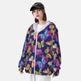 thumbnail image 3 of Lsque Paint Butterflies UPF 50+ Lightweight Sun Protection Men's Women's Long Sleeve Shirt, Hoodie Performance -XX-Large, 3 of 9