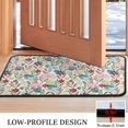 thumbnail image 3 of Pioneer Flower Floral Print Pattern Door Rugs,Washable Non Slip Door Mats Indoor,Decorative Door Mats,Entry Mat Indoor for Entrance,Bedroom,Kitchen,Bathroom,30"x17", 3 of 6