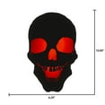 thumbnail image 4 of Halloween Lighted Silhouettes Decor Battery Op Radiant Shadows Skull (Red), 4 of 4