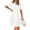 White-A3, variant on Lodgix Eyelet Summer Dresses for Women Mini Casual Hollow Out Short Sleeve Lace Tiered V Neck Shift Dress with Pockets Navy-M