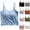 Light Blue, variant on LLYWEY Womens Crop Tops Build in Bra - Female Spaghetti Straps Padded Sleeveless Cropped Tank Tops