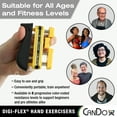 thumbnail image 4 of CanDo 10-0744 Digi-Flex Hand Exerciser, Finger 9.0 lb/Hand 31.0 lb, Black-X-Heavy, 4 of 6