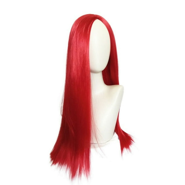 Red Sally Wig for Little Girls Long Straight Halloween Party Cosplay