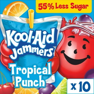 Kool-Aid Sour Jammers Shockin' Blue Raspberry Artificially