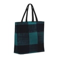 thumbnail image 3 of Single Shoulder Bag Convenience Bag 19.6×15.7×5.9in Light And Weight-Free Main Pocket Large Portable And Single Shoulder Back Darkcyan Buffalo Plaid Check Tartan Scotland_4, 3 of 7