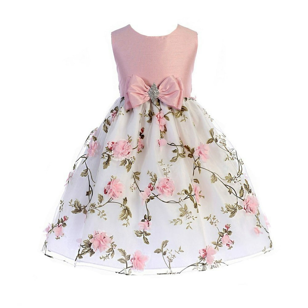 Crayon Kids Crayon Kids Girls Multi Color Floral Print Easter Flower