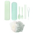 thumbnail image 2 of Bola de baño, caja de pasta de dientes portátil, caja de pasta de dientes para baño, juego de viaje para acampar, funcionalidad inteligente, 2 of 13