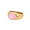 Gold pink, variant on Men's Women's Stainless Steel Minimalist Retro Oval Agate Signet Rings Statement Jewelry Gold Green Size 7