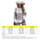 thumbnail image 5 of Suéter de las mujeres manga larga ronda Masajeadores cuello suelta casual contraste color costura camiseta gris M, 5 of 6