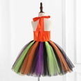 thumbnail image 6 of Halloween Tutu Dress Christmas Outfits Cute Pumpkin Sparkly Dresses with Straps #05 Orange Size 3Y, 6 of 7