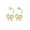 B-18K Gold, variant on Solid 925 Sterling Silver Bow Half Hoop Earrings Huggie for Women Teens Bowknot Hoop Earrings Open Hoops