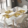 thumbnail image 4 of Placemats Set of 4, Gnome Honey Bee Place Mats Sunflower Wood Grain Tablemats Washable Placemat Table Decoration for Kitchen Table Dinner Party Home Decor Indoor Outdoor 13x19 Inch, 4 of 9
