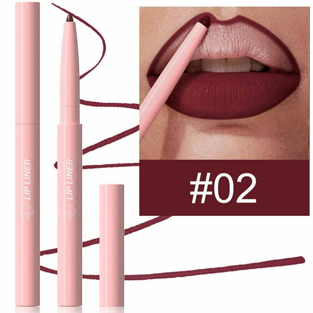 Delineador de labios de 12 colores con acabado mate aterciopelado. Fácil de delinear y colorear. Ideal para principiantes.