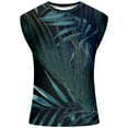 thumbnail image 5 of AIEOTT Mens Palm Tree Tank Tops Plus Size Cut Off Shirt Crewneck Sleeveless Tops Hawaii Beach Shirts Summer Casual Tank Tops, 5 of 6