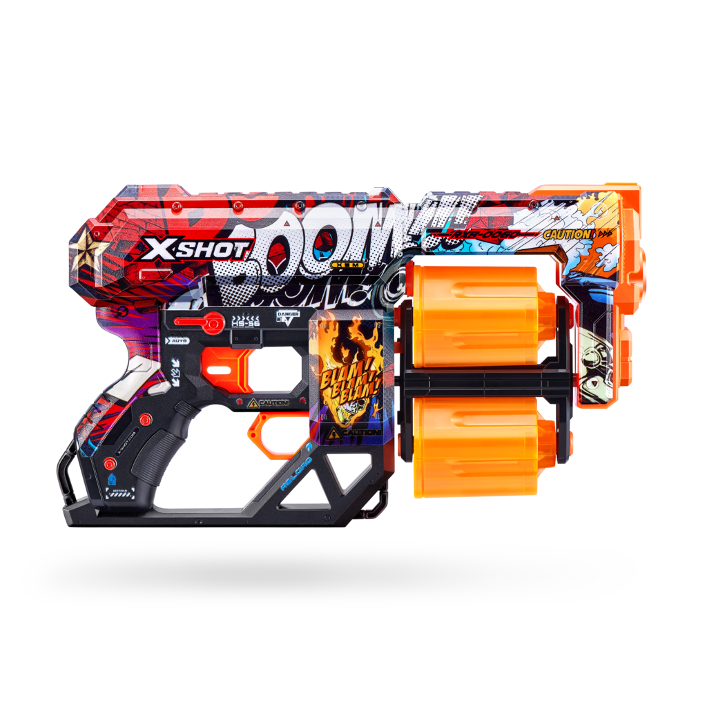 XShot Skins Dread Dart Blaster Boom (12 Darts) by ZURU, Ages 8 Plus