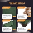thumbnail image 5 of Lisonu Convertible Corduroy Sofa Bed 2-Seater with Side Storage – 2‑in‑1 Compact or Wide Loveseat Sleeper, One‑Person Switch, High‑Rebound Sponge, Composite Wood Frame, Dark Green, 5 of 20
