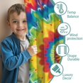 thumbnail image 3 of Blackout Kids Curtains,Rainbow Tie Dye Star Mandala Pattern Childrens Insulated Curtains Set Of 2,Bedroom Essentials,Toddler Room Decor 52"x84", 3 of 5