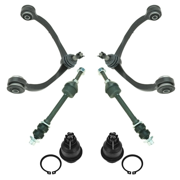 TRQ 6pc Suspension Kit Control Arms Ball Joints Sway Bar End Links New PSA50210 Fits select: 2005-2011 DODGE DAKOTA, 2006-2009 MITSUBISHI RAIDER