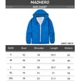 thumbnail image 6 of MADHERO Lightweight Waterproof Removable Hood Windbreaker Jacket and Rain Coat Men's 2XL, 6 of 6