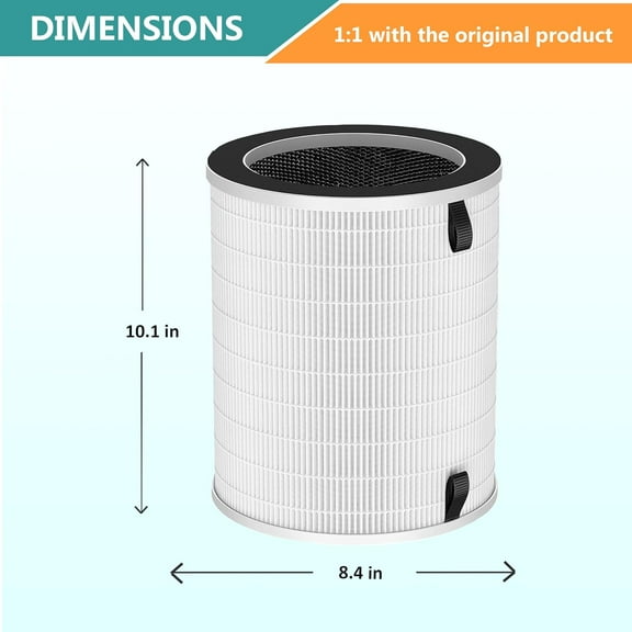 2-Pack True HEPA Replacement Filter Compatible with  // PRO Air Purifier and Sans/Air-Honati/Compass Home Smart//Cuckoo CAC-J1510FW/ RHAP-20001, RHAP-20002