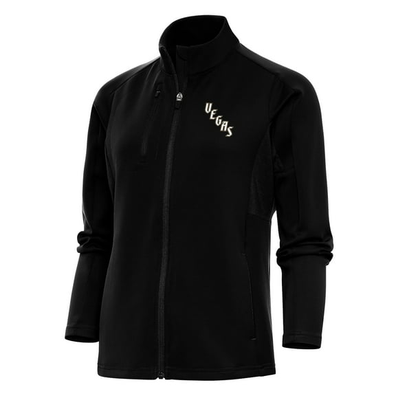 Women's Antigua Black Vegas Golden Knights Special Edition 2.0 Generation Full-Zip Jacket