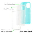 thumbnail image 4 of SOATUTO iPhone 11 Pro Max Case,Heavy Duty Rugged Full Armor Body Shockproof Protection Bumper Case,3 in1 Layers Hybrid TPU Rugged Rubber with Hard PC Panel Compatible with iPhone 11 Pro Max(Blue), 4 of 6