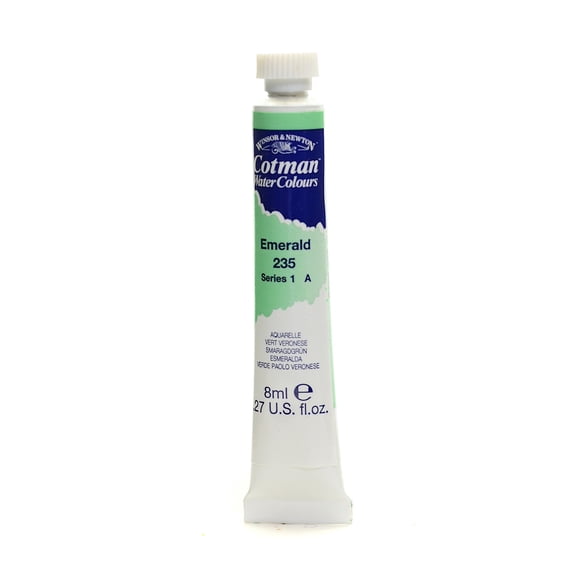 Cotman Water Colours emerald, 235, 8 ml (pack of 4)