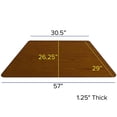 thumbnail image 2 of Pemberly Row 31" x 58" Trapezoid Thermal Fused Top Activity Table in Oak, 2 of 5
