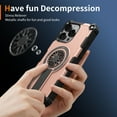 thumbnail image 3 of for iPhone 14 Pro Max Phone Case [Compatible with Mag-Safe] [Built-in Invisible Stand] [Heavy Duty Drop Protection] Shockproof Rugged Protective Magnetic Cover for iPhone 14 Pro Max, Rosegold, 3 of 7