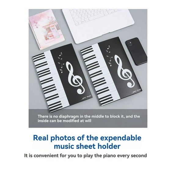 1 * Expand Music Folder(Only the music folder has no A4 paper)-Black