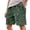 Dark Green, variant on Men's Casual Corduroy Shorts Elastic Waist Drawstring Lightweight Men Shorts Casual with Pockets Loose Fit Men Beach Shorts