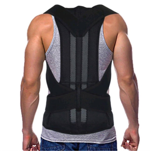 Cinturón de soporte de espalda ajustable Corrector de postura hombro Lumbar columna vertebral