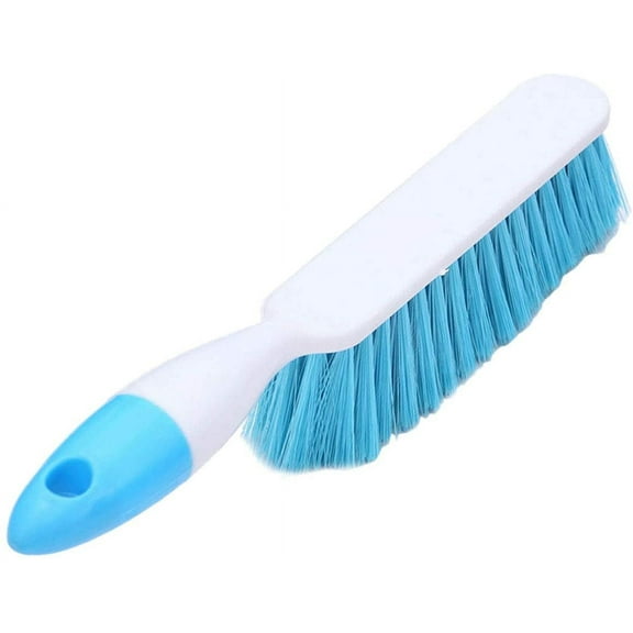 Nvzi-a Soft Bristle Cleaning Brush Hand Brushs Bed Hair Dust Removal Scrubber Cleaner for Family Trip Sofa Furniture , Blue