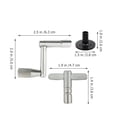 thumbnail image 2 of 23Pcs Cymbal Felt Pads for Drum Set Accessories Black Metal Round Practical Design 1Set, 2 of 8