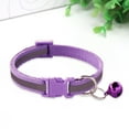 thumbnail image 4 of CHBORLESS 3 Pcs Nylon Cat Collar with Bell Adjustable Puppy Kitten Collar,Purple, 4 of 7