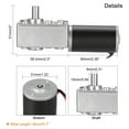 thumbnail image 4 of Unique Bargains DC12V 15-16RPM High Torque Electric Power Speed Reduce Worm Gear Box Motor, 4 of 7