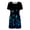 Pattern #7, variant on EINCcm Women's Dresses, Casual Loose O Neck Short Sleeve Flower Printed Tunic Black Dresses Spring Summer Dresses for Women