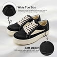 thumbnail image 3 of Women’s Men’s Classic Platform Sneakers Adult Low Top Fashion Shoes Non-Slip Casual Outdoor Walking Shoes, 3 of 7