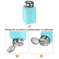 thumbnail image 4 of Dispensadores de alcohol solvente Uxcell de 200 ml (6.8 oz) con bomba de dispensación de líquido de presión hacia abajo con tapa de acero inoxidable, azul, 4 of 6