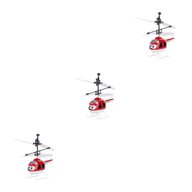 Tholdsy Helicóptero de juguete para evitar obstáculos de dibujos animados con luz de plástico ABS, aviones de Control remoto por infrarrojos, apagado Type3 NO3 Tholdsy CBP121091